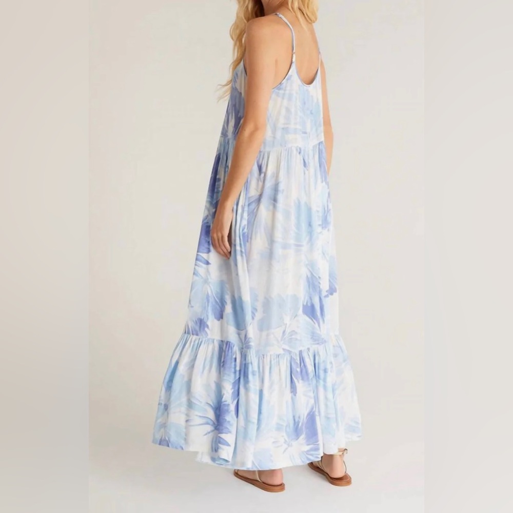 Z Supply Lido Watercolor Maxi Dress W/ Pockets - Picture 2 of 8